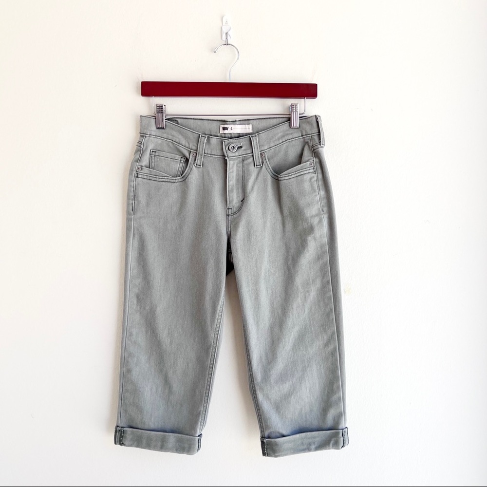Levi’s Light Sage Green Denim Capris